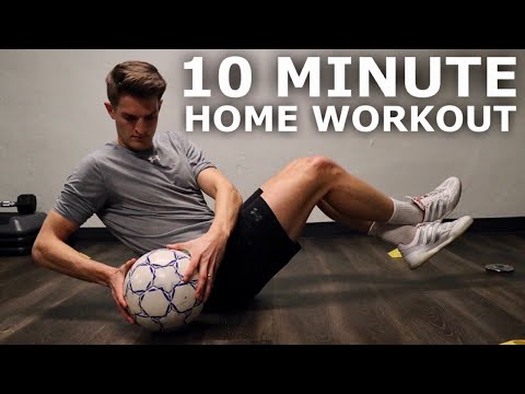 10 Minute Home Workout For Footballers | Full Inside Small Space Training Session