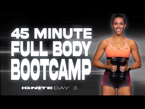 45 Minute Full Body Bootcamp Workout | IGNITE – Day 3