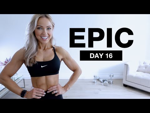 Day 16 of EPIC | 40 Min Dumbbell Back and Bicep Workout at Home