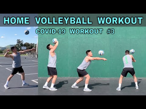 HOME VOLLEYBALL SKILLS TRAINING | COVID-19 Workout Part 3/6