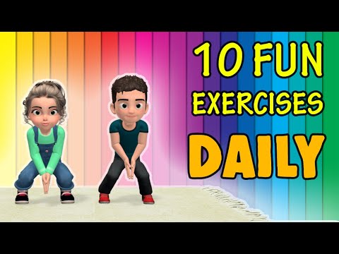 10 Fun Daily Exercise For Kids To Do At Home - Workout Videos | Just ...